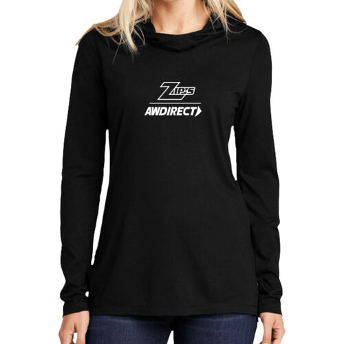Ladies PosiCharge ® Tri-Blend Wicking Long Sleeve Hoodie Thumbnail