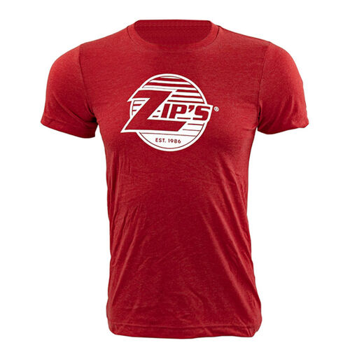 Zip's Casual Wear Heather Red Tee w/ White Graphic Thumbnail